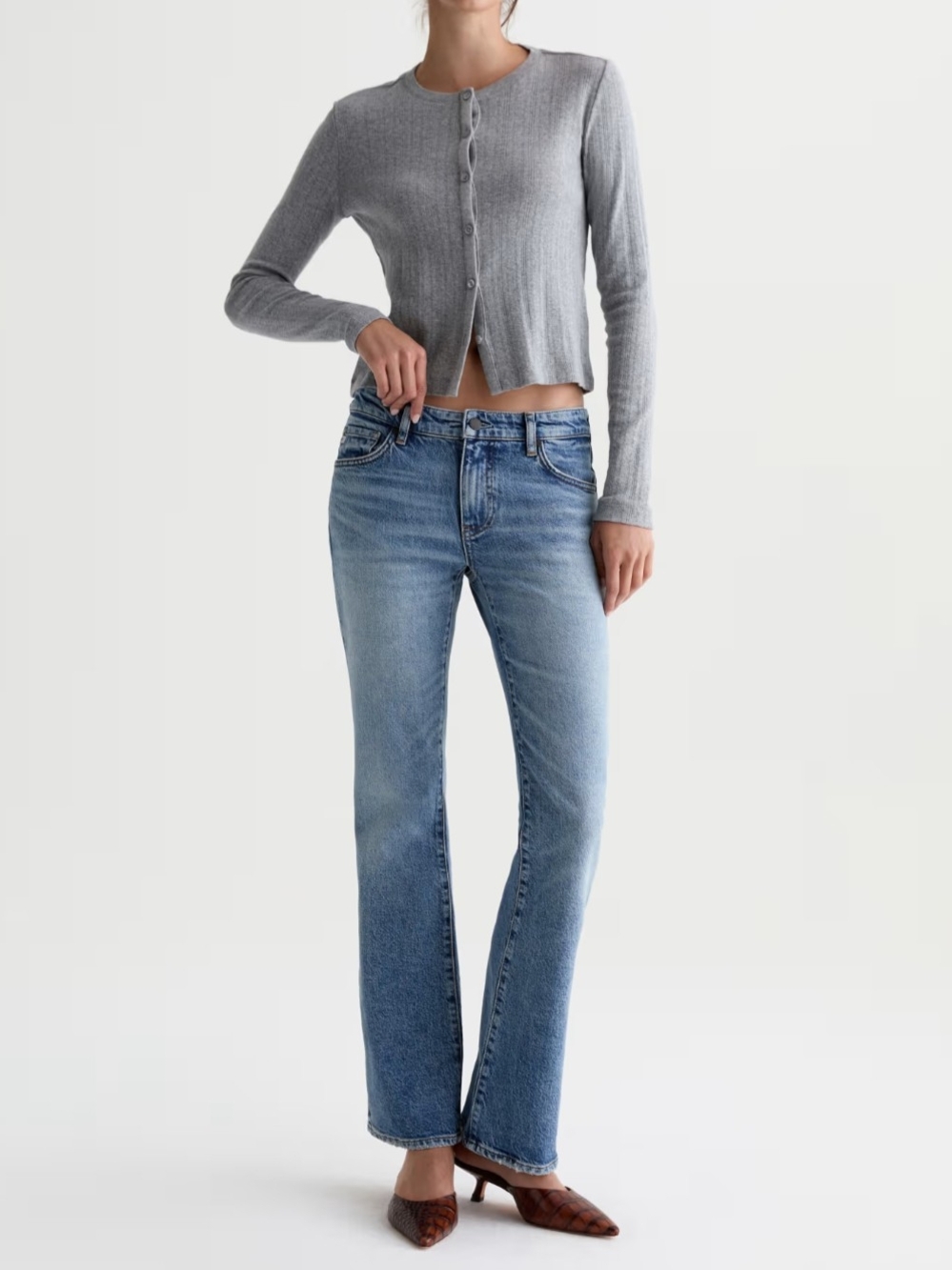 AG AG-ed Denim Angel Jean - Low Rise Boot Cut Jeans - Japanese Fabric - Size 30